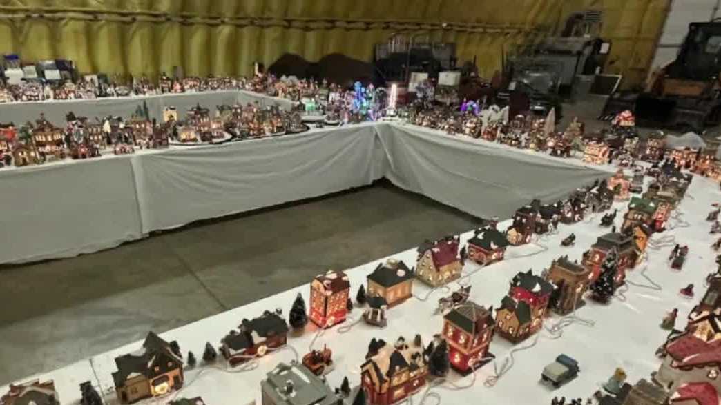 Decades-old Christmas village display brings holiday crowds to this Iowa town