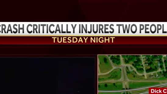 Police chase ends in crash, 2 people critically injured
