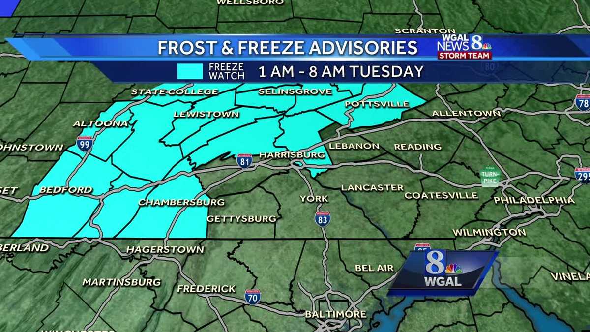 Be prepared - Frost or freeze possible tonight