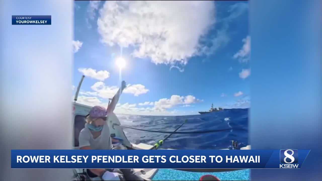 ksbw.com - Ricardo Tovar - Kelsey Pfendler set to shatter Pacific rowing record as she nears Hawaii on Fourth of July