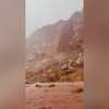 VIDEO: Water pours over cliff amid flooding at Zion National Park