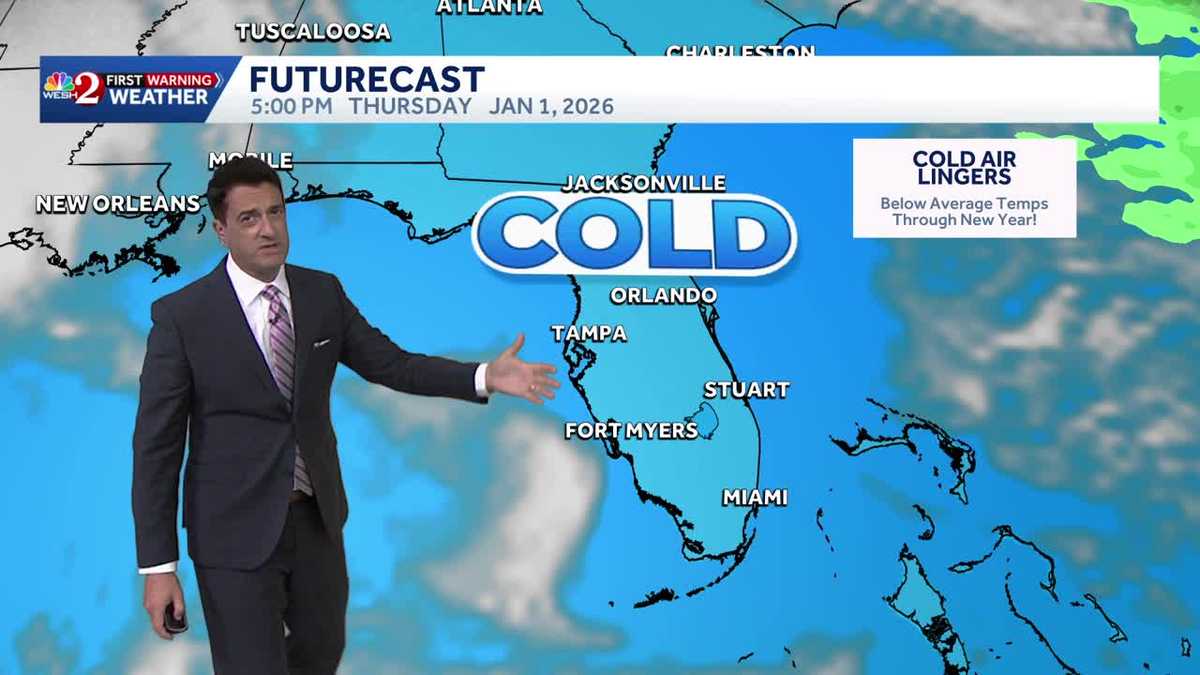 A cold stretch of weather arrives tonight through New Year's!