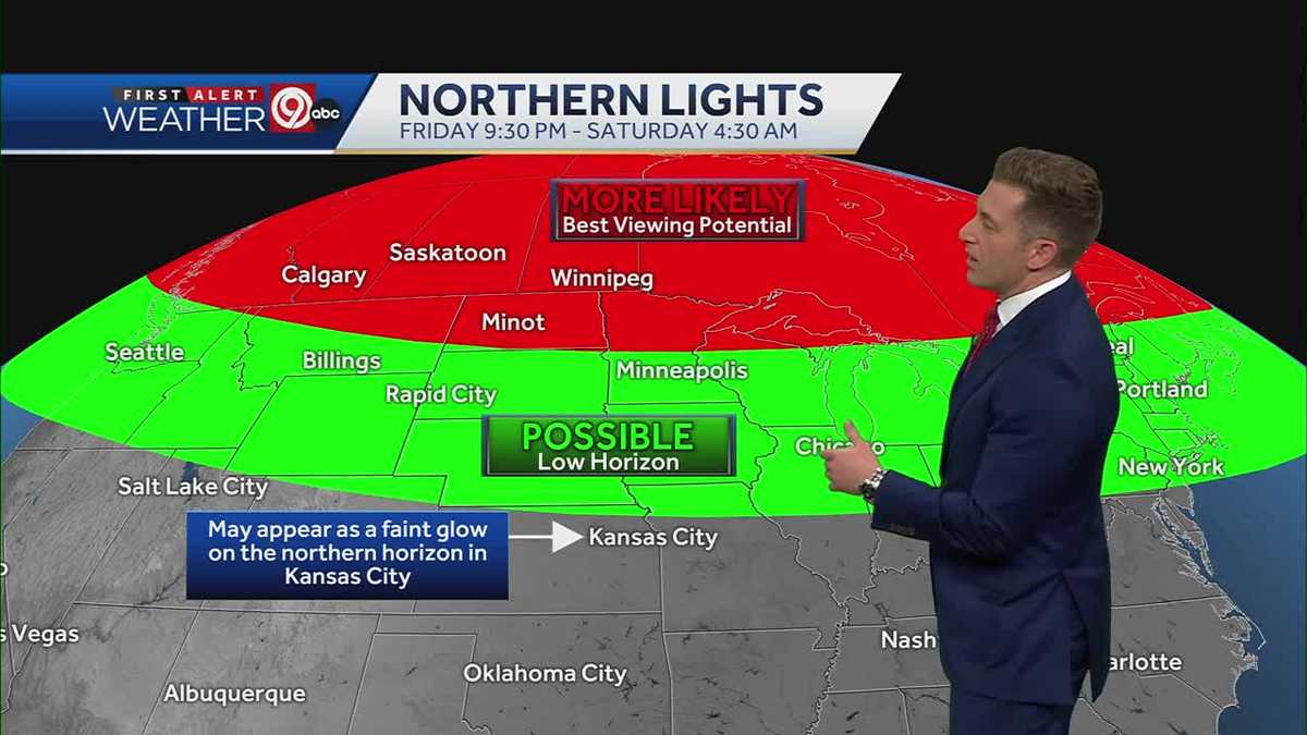 Kansas City Northern Lights Friday night