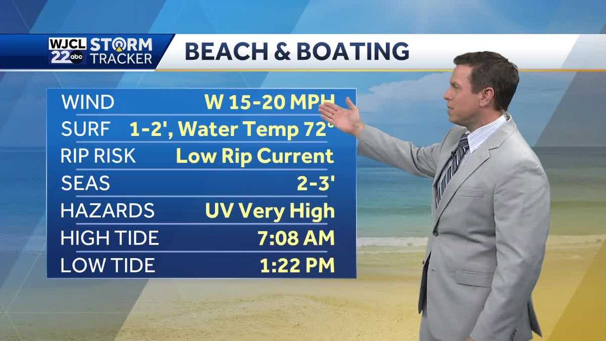 Sunny and breezy today. Tracking some rain by the weekend - WJCL