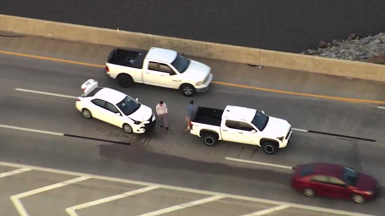 Crash and stalled tanker cause traffic on interstates near downtown OKC