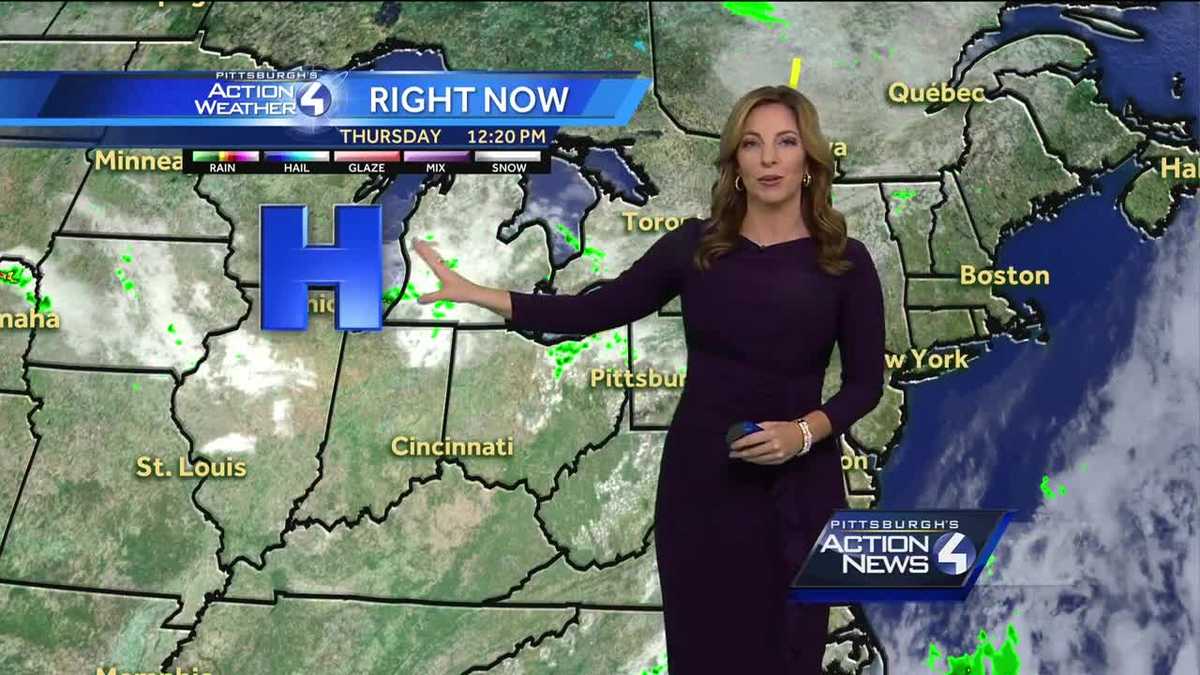 Pittsburgh's Action Weather forecast: Scattered rain today