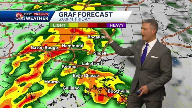 New Orleans forecast high temp rain chances Friday severe weather - Vimarsana News