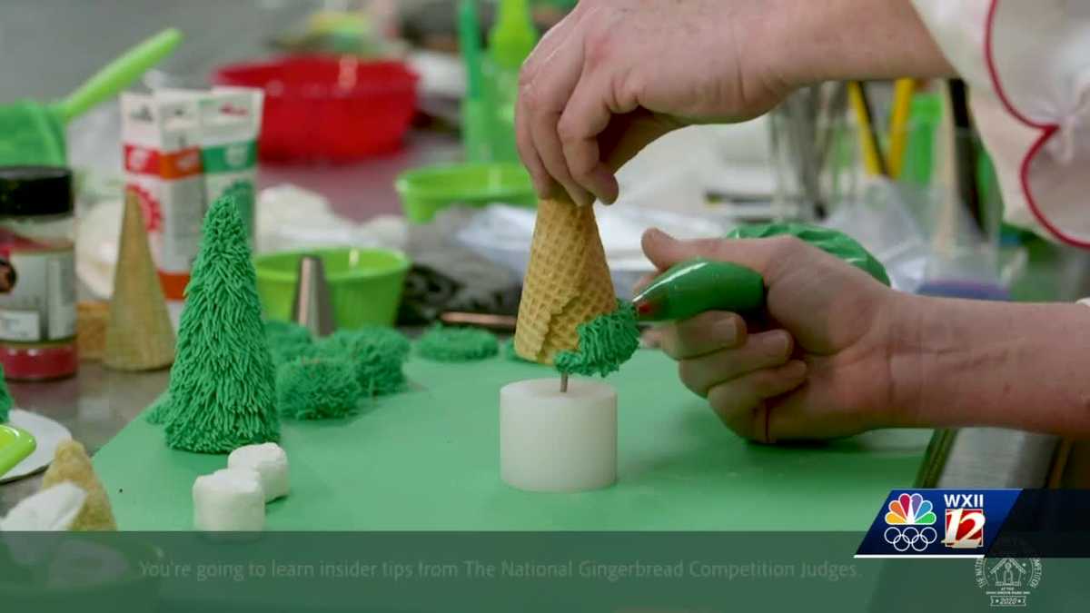 North Carolina hotel pastry chef gingerbread house tips
