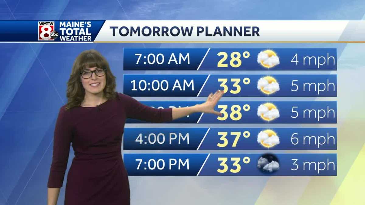 Mostly cloudy and calm tonight with a stray flurry