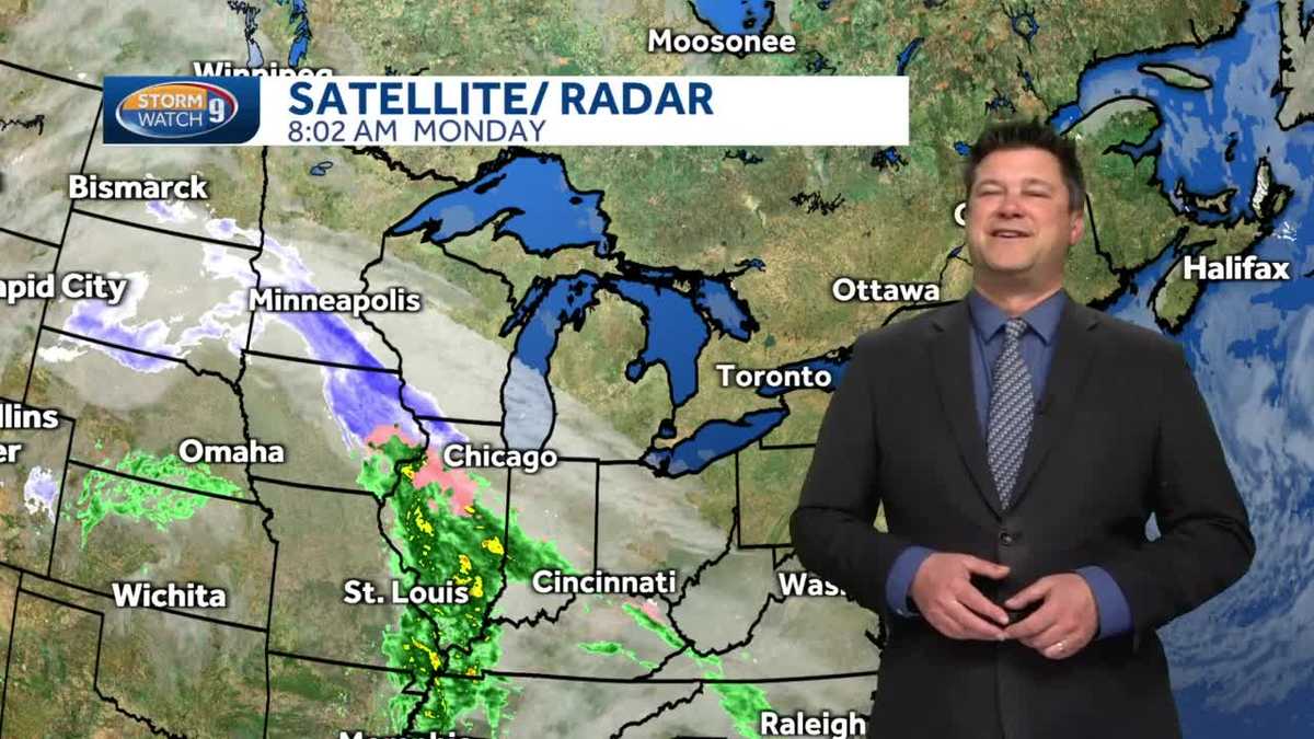 Watch: Windy, cold day