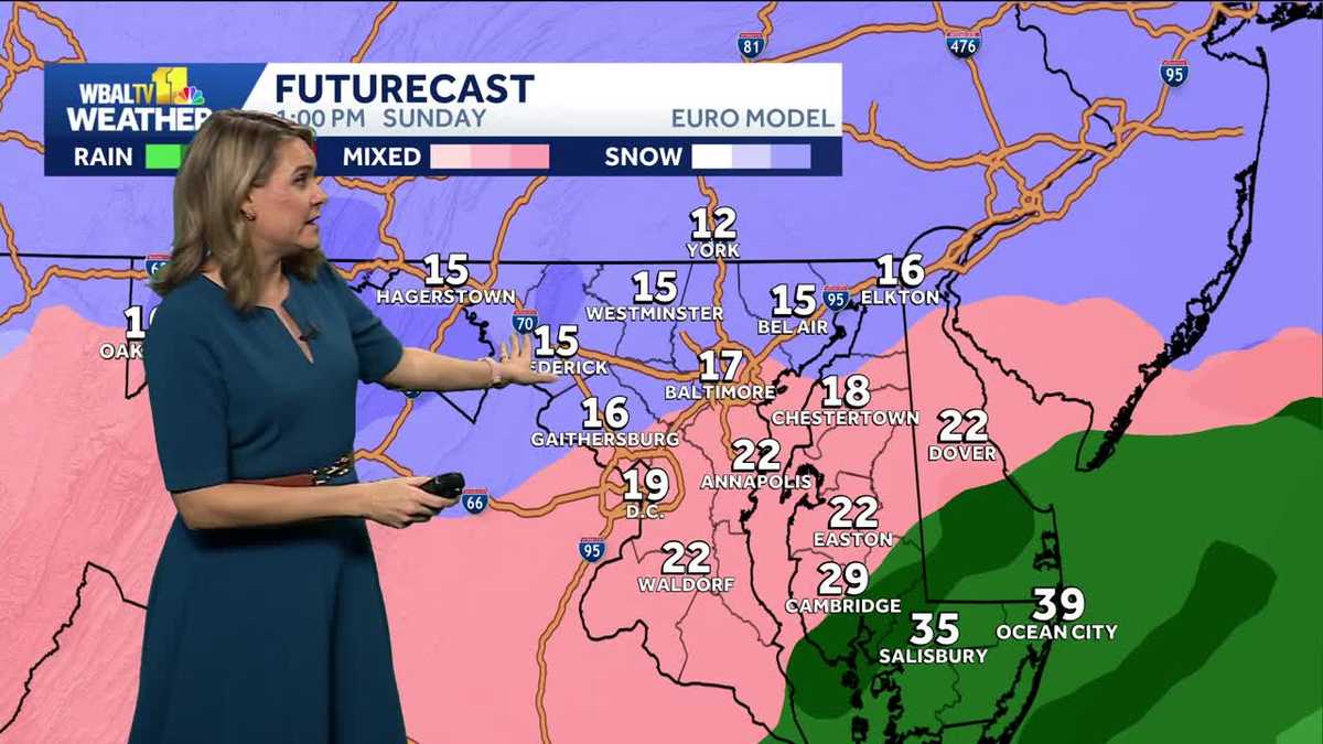 Colder winds Friday night in Baltimore area ahead of Sunday's snowstorm
