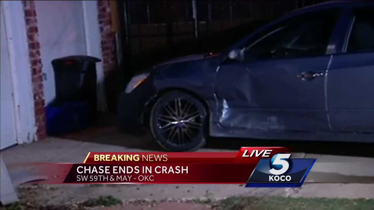 Two Arrested One On The Loose After Chase Ends In Crash In Sw Okc