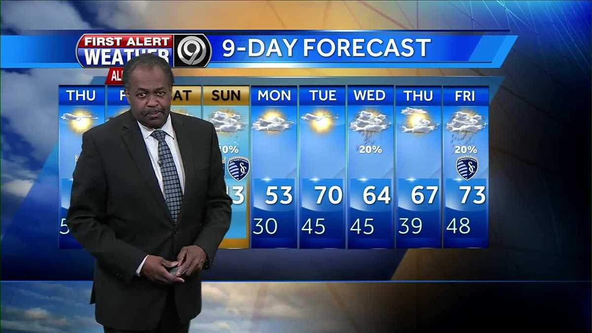 First Alert Forecast: Warm Thursday, storm chances increase Friday