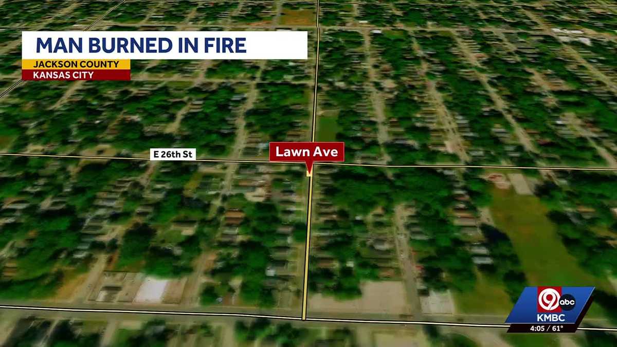 Overnight house fire in Kansas City leaves 1 person with burns
