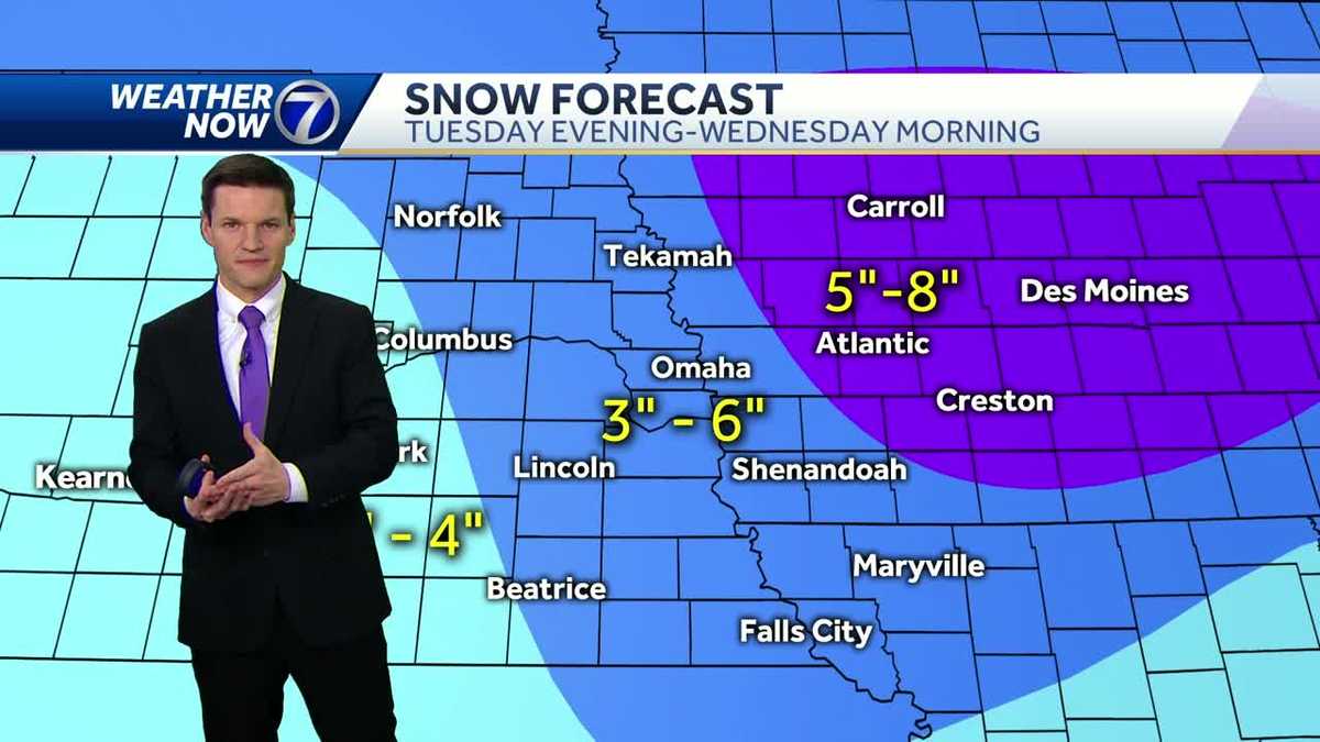 A break from the snow Monday before another round late Tuesday into ...