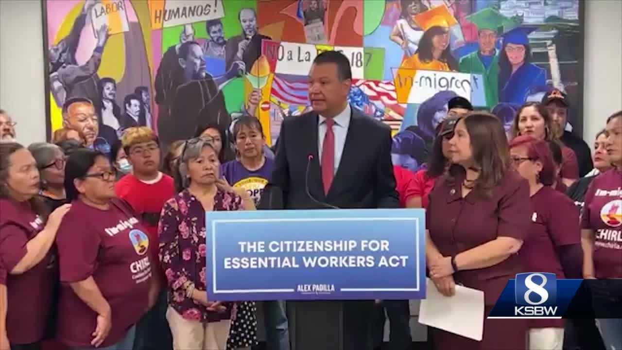 Sen. Alex Padilla introduces legislation to create pathway to citizenship for essential workers - Vimarsana News