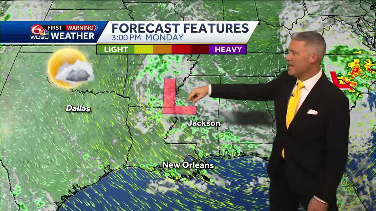 New Orleans weather forecast how hot will it be when will it rain