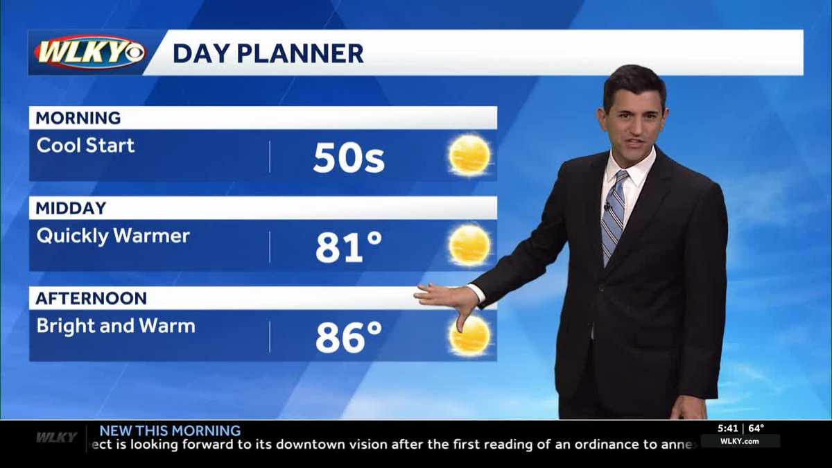 Continued bright and dry Thursday