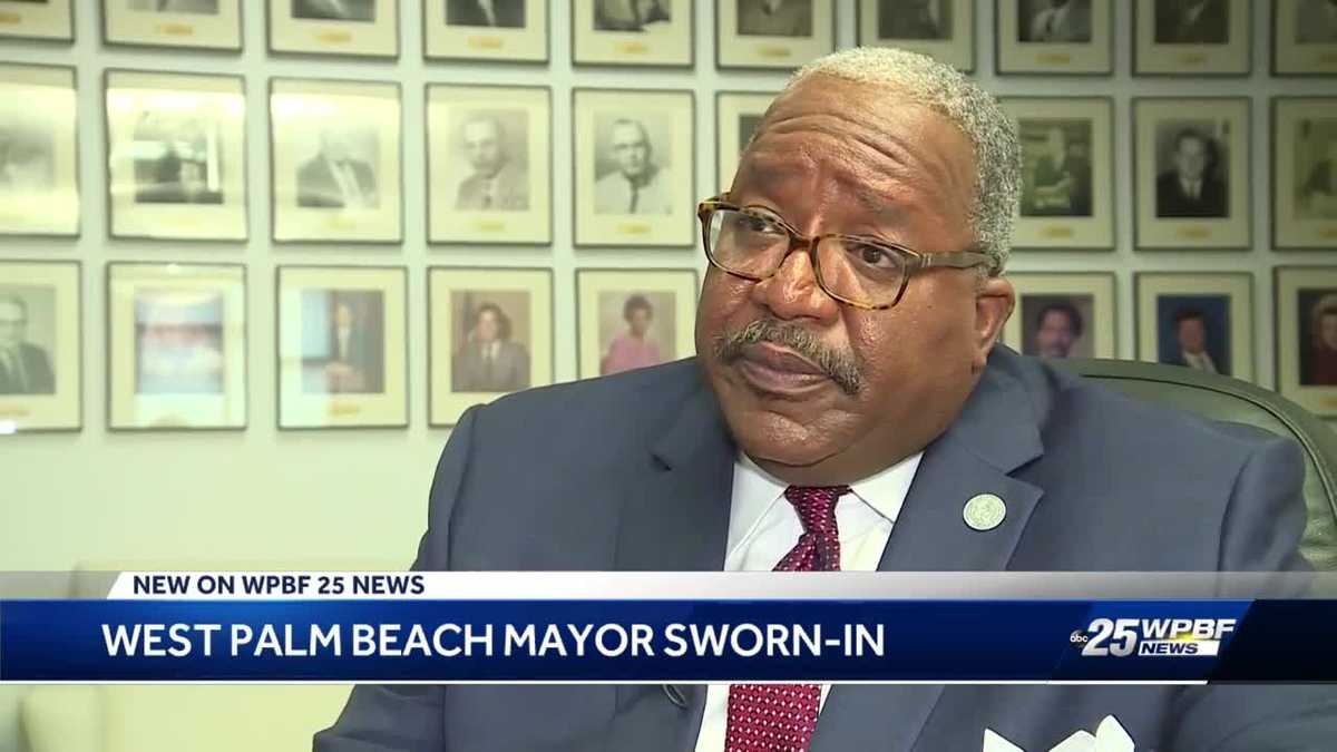 New West Palm Beach mayor sworn in today