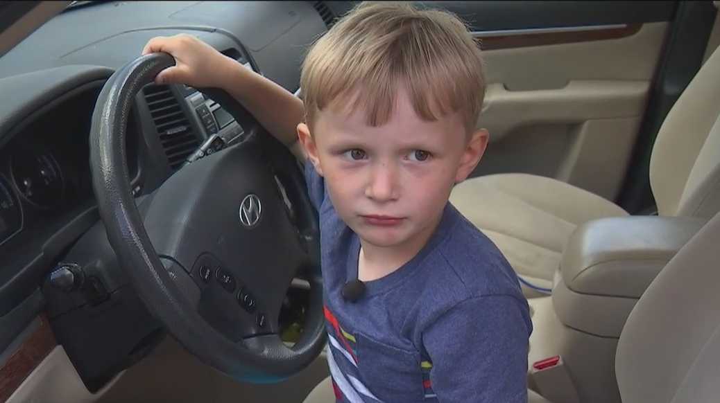 4-year-old boy drives family SUV during morning rush hour to get candy