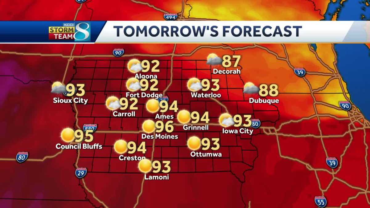 Overnight Iowa weather forecast August 23, 2021