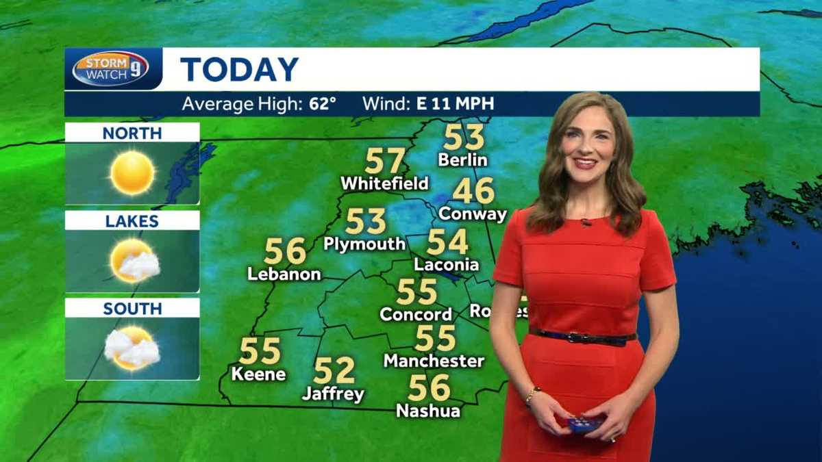 Watch: Clouds and cooler temperatures today