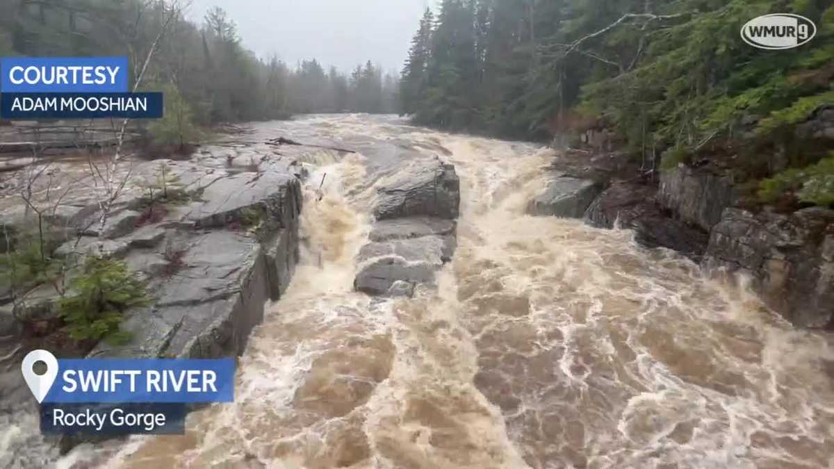 Water rages in NH rivers after several inches of rain