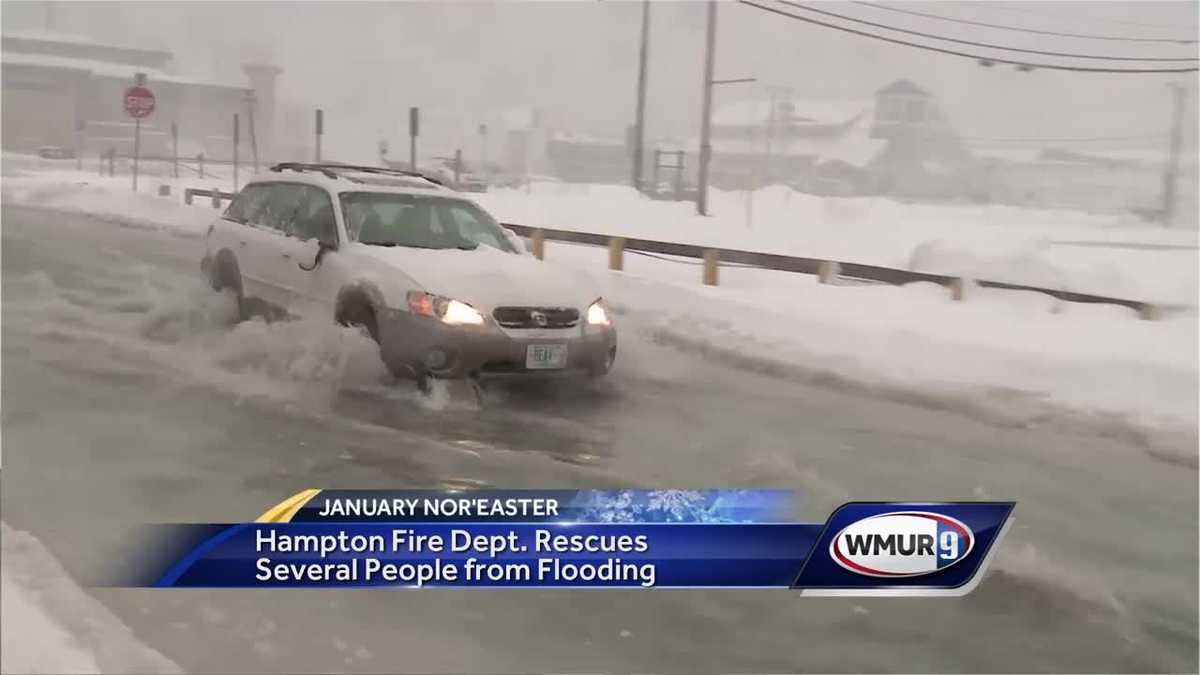 Powerful storm floods areas along coast