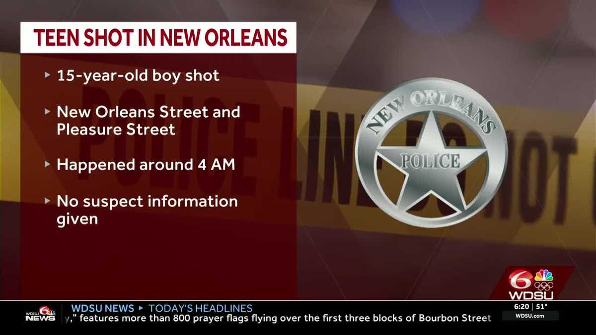 15-year-old boy shot in New Orleans