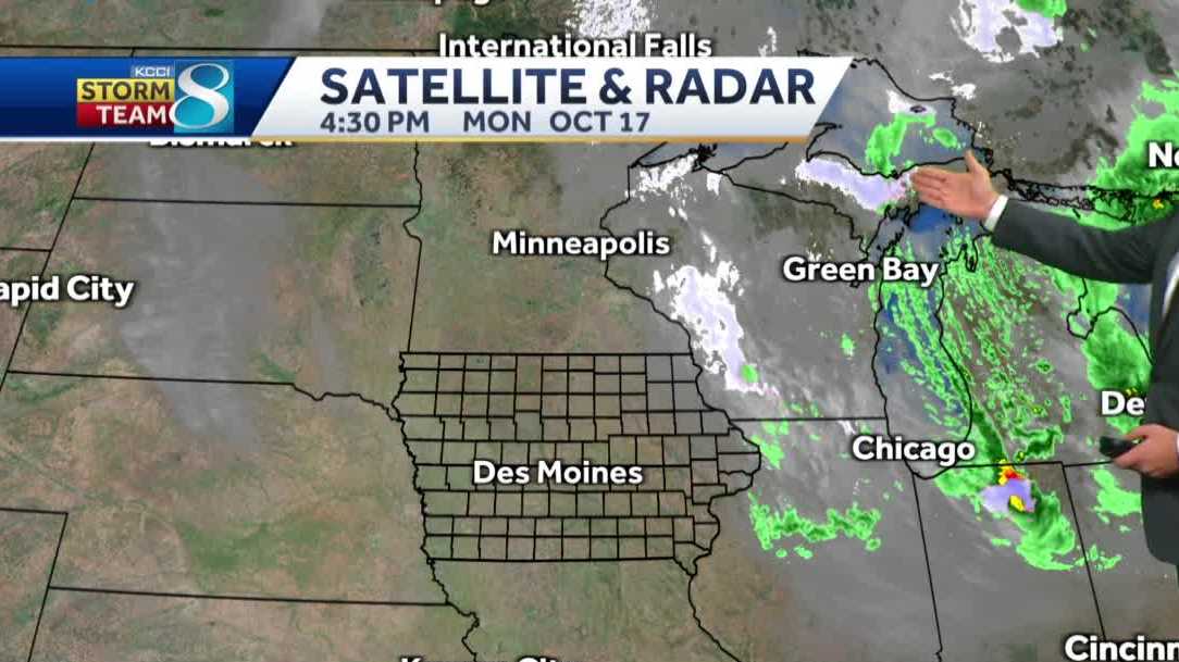 Cold and breezy Monday in central Iowa