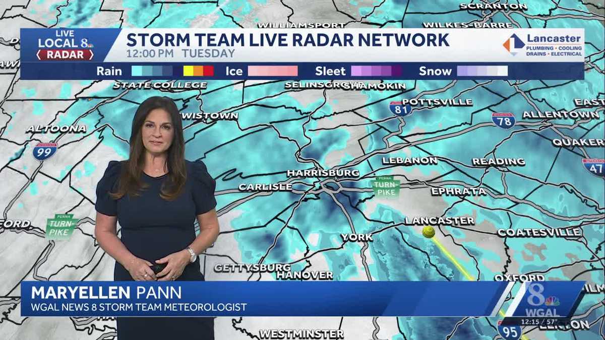 Scattered showers today, rain arrives tomorrow afternoon