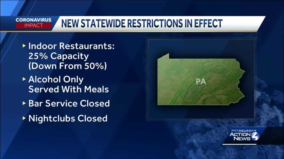 New statewide restrictions take effect in Pennsylvania