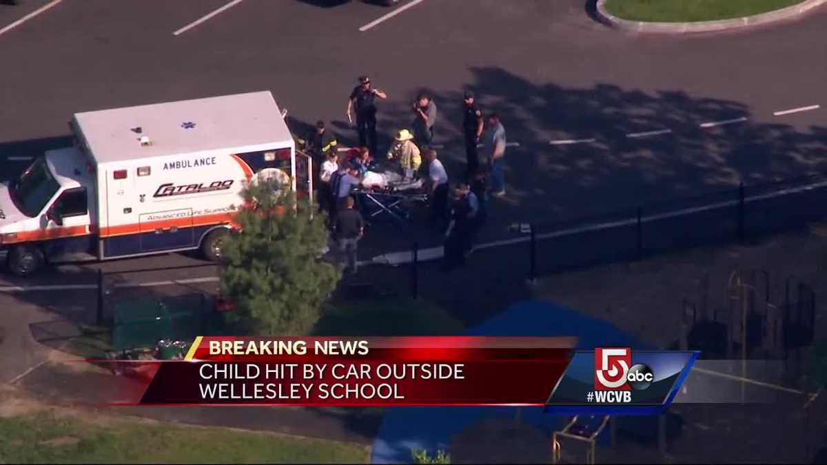 Child struck by vehicle outside elementary school