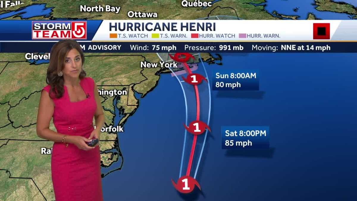 Video: Henri reaches hurricane strength as it continues northward