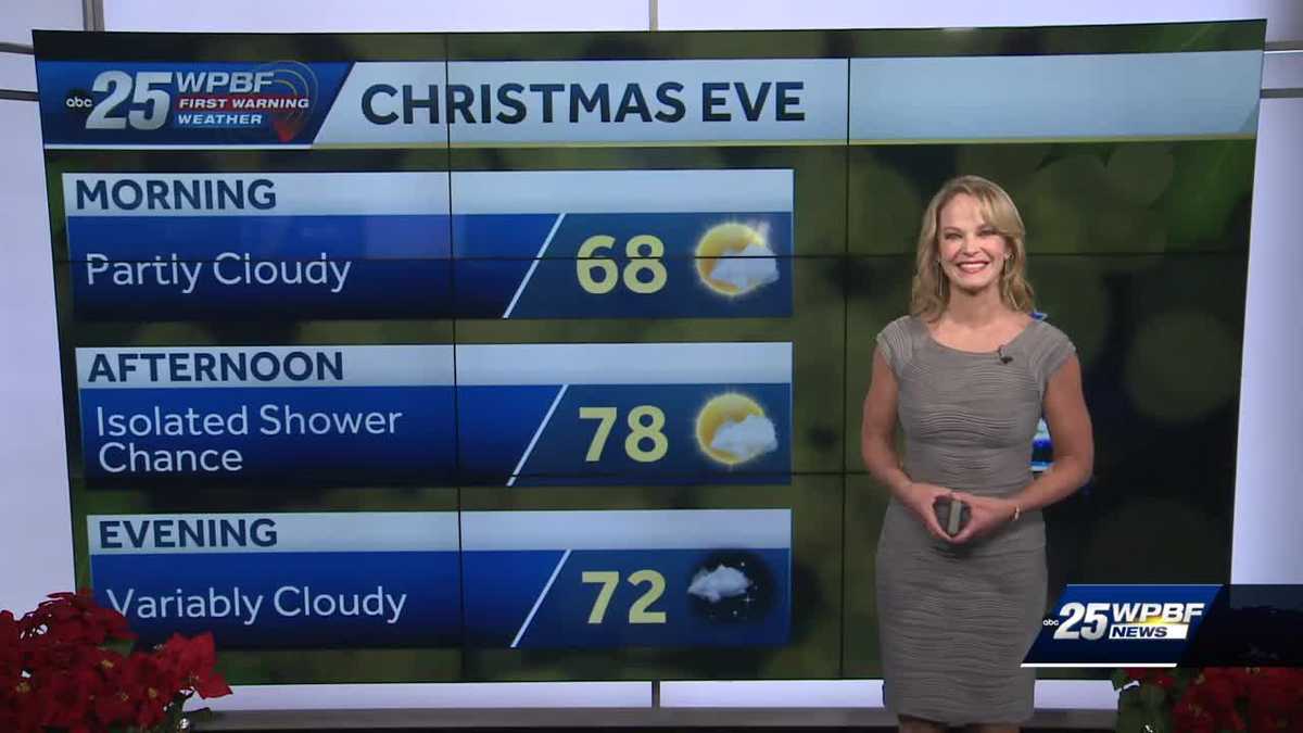 Mild with an isolated shower chance for South Florida