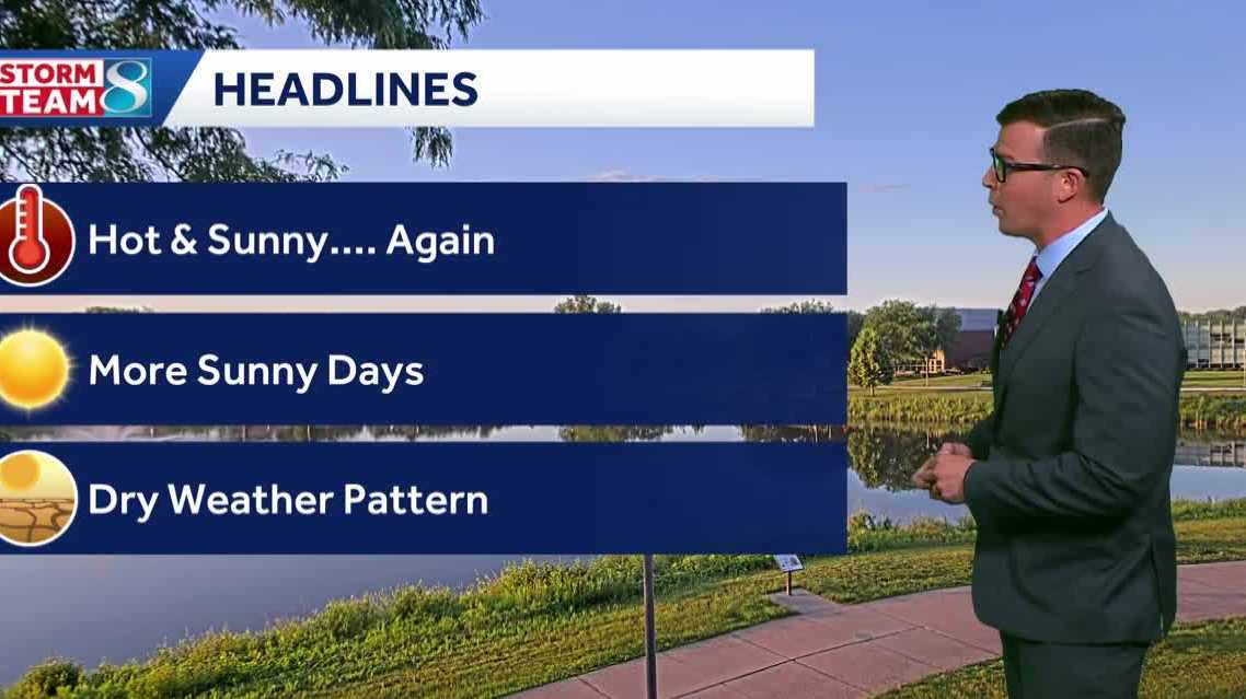 Iowa weather: Sunny and hot days continue into the weekend