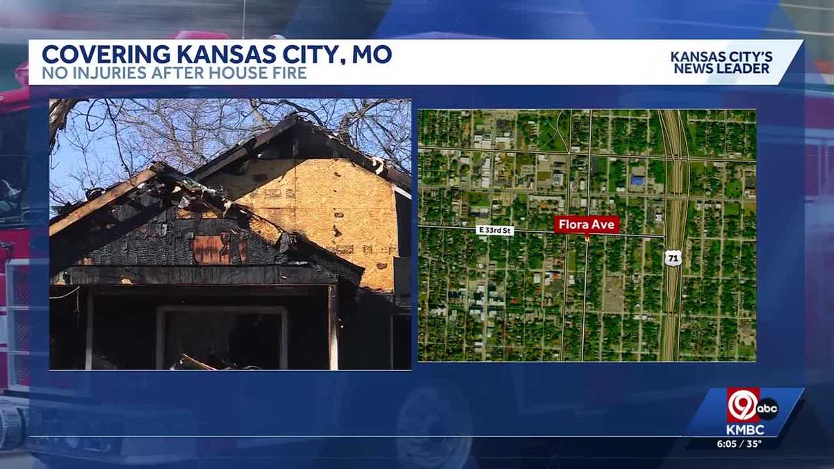 Three adults displaced after firefighters knock down house fire in Kansas City neighborhood