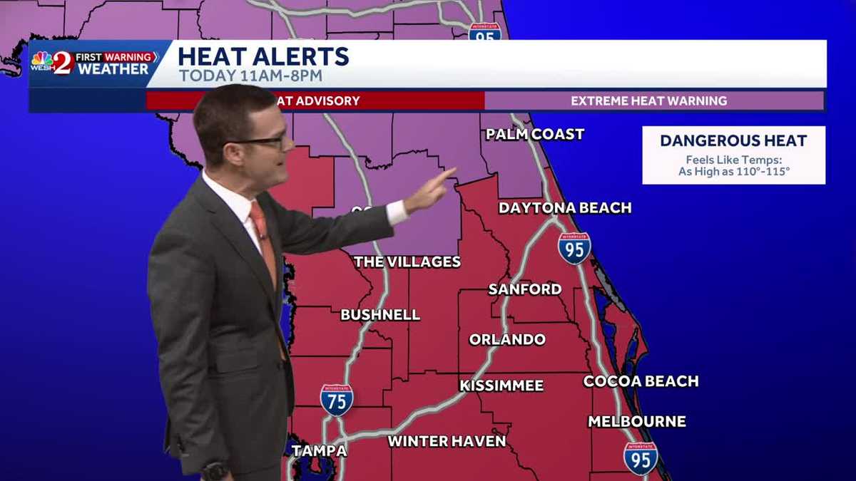 Dangerous heat expected Tuesday across Central Florida