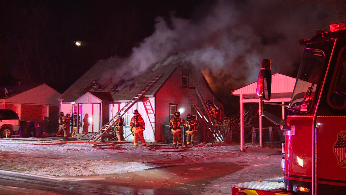Crews battle flames after Midwest City home catches fire