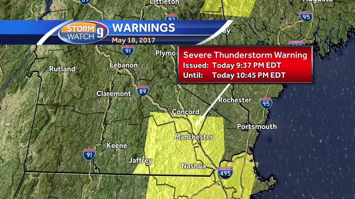 Watch: Strong storms move through Granite State