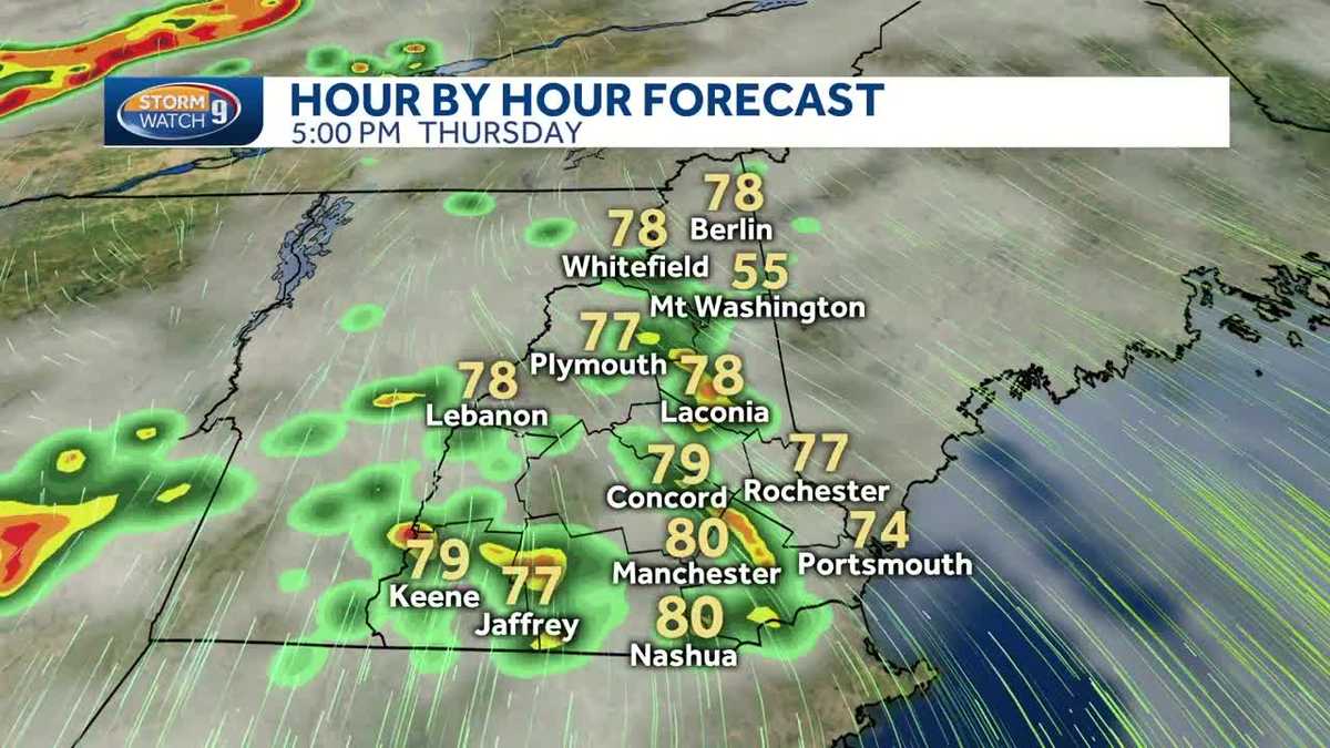 Scattered showers, thunderstorms likely Thursday night, Friday