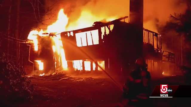 Home destroyed by intense overnight fire in central Mass. - Vimarsana News