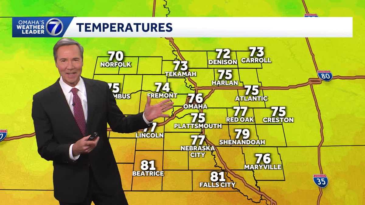 Spectacular afternoon around Omaha with light winds - KETV