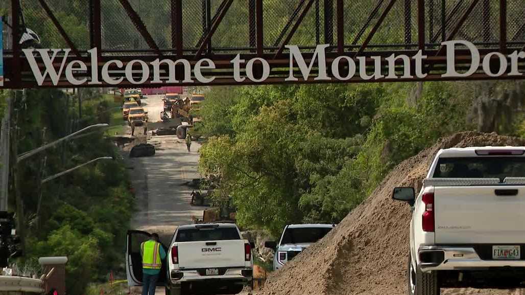 Repair work underway in Mount Dora after historic flooding washed out ...