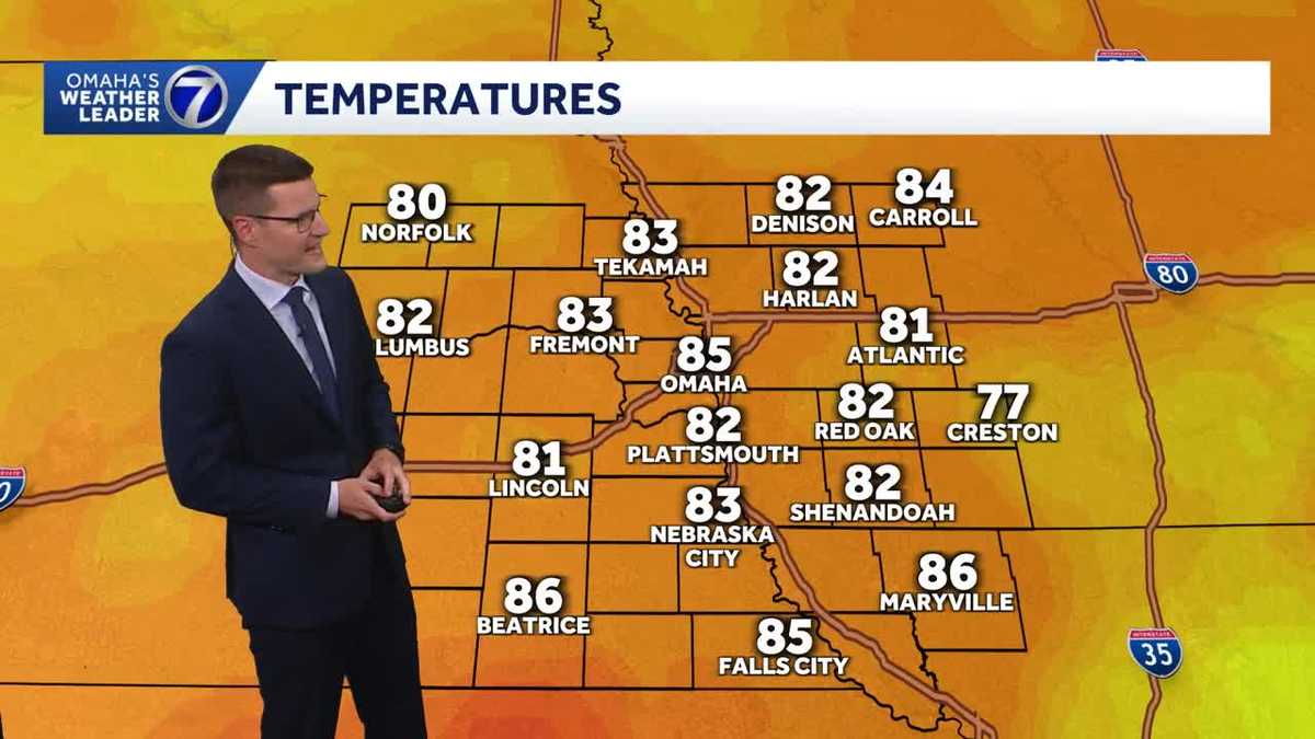 Warm, muggy Wednesday evening in Omaha area