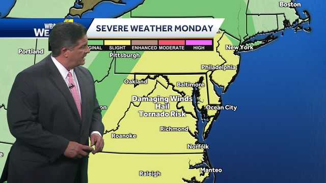 Baltimore weather forecast: Timeline for Memorial Day storms