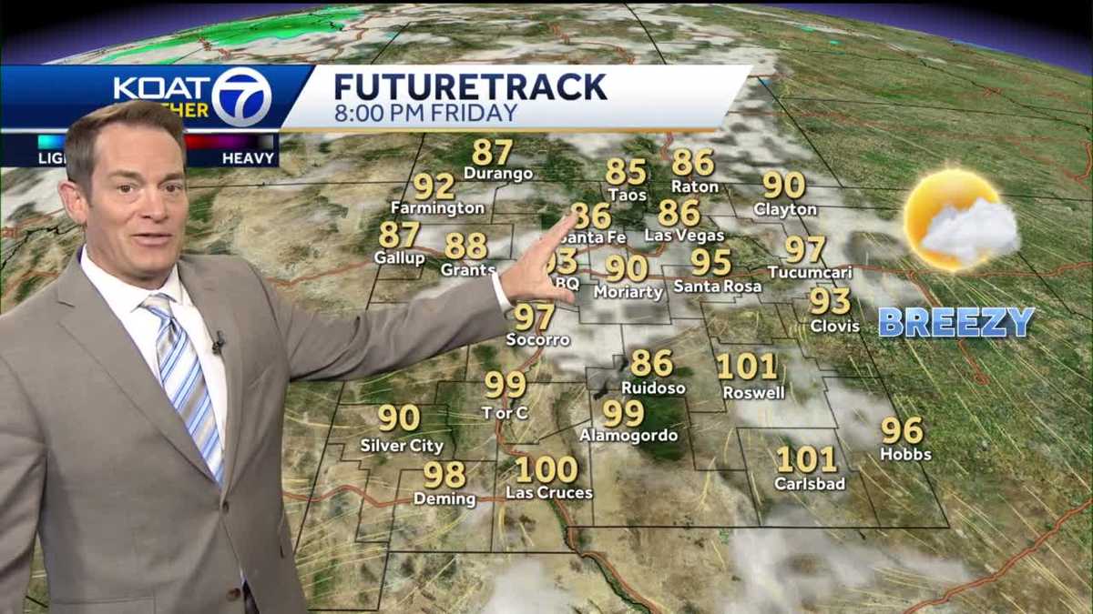 Comfortable temperatures paired with lighter winds, but it won't last