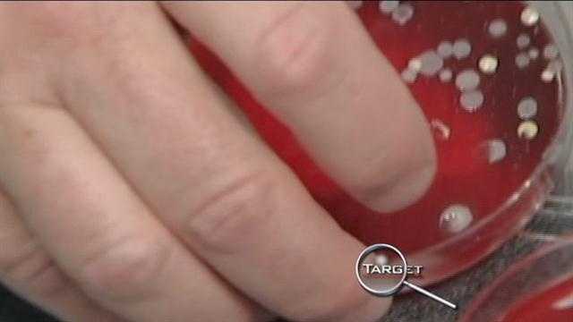 Target 7 swabs menus for germs