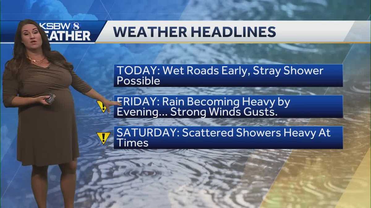 Stray showers possible Thursday