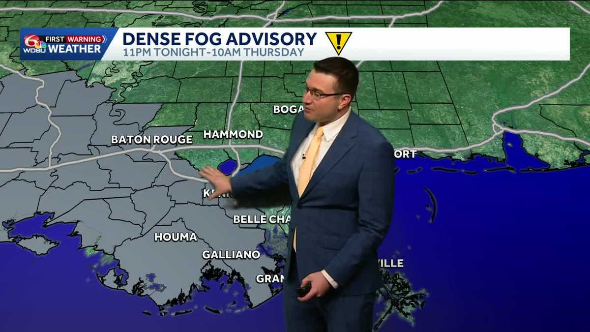 Patchy fog possible on Thursday morning, warm and sunny